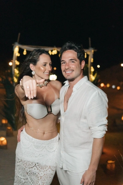 Lucas Krausche e sua noiva