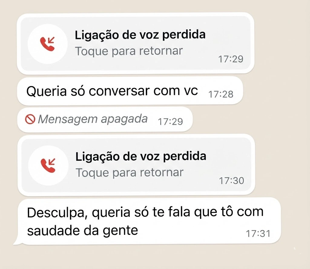 Mensagem no WhatsApp